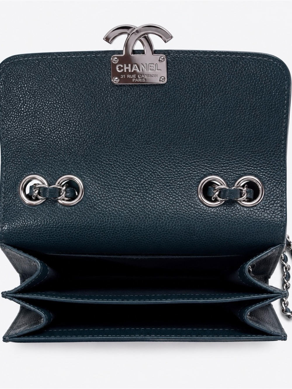 Chanel Navy Quilted Leather Shoulder Bag - Picture 3 of 10
